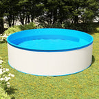 Piscina Fuori Terra 350x90 cm Acciaio e PVC