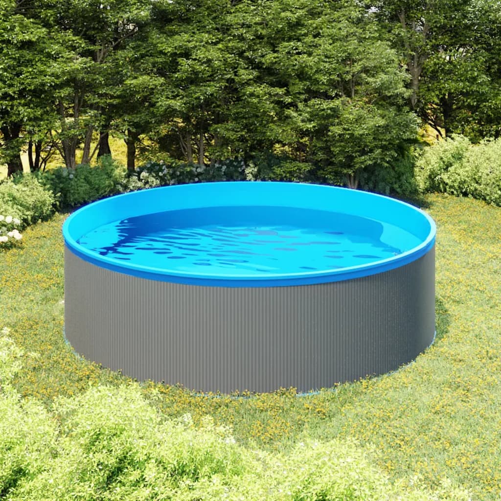 Piscina Fuori Terra 350x90 cm Acciaio e PVC