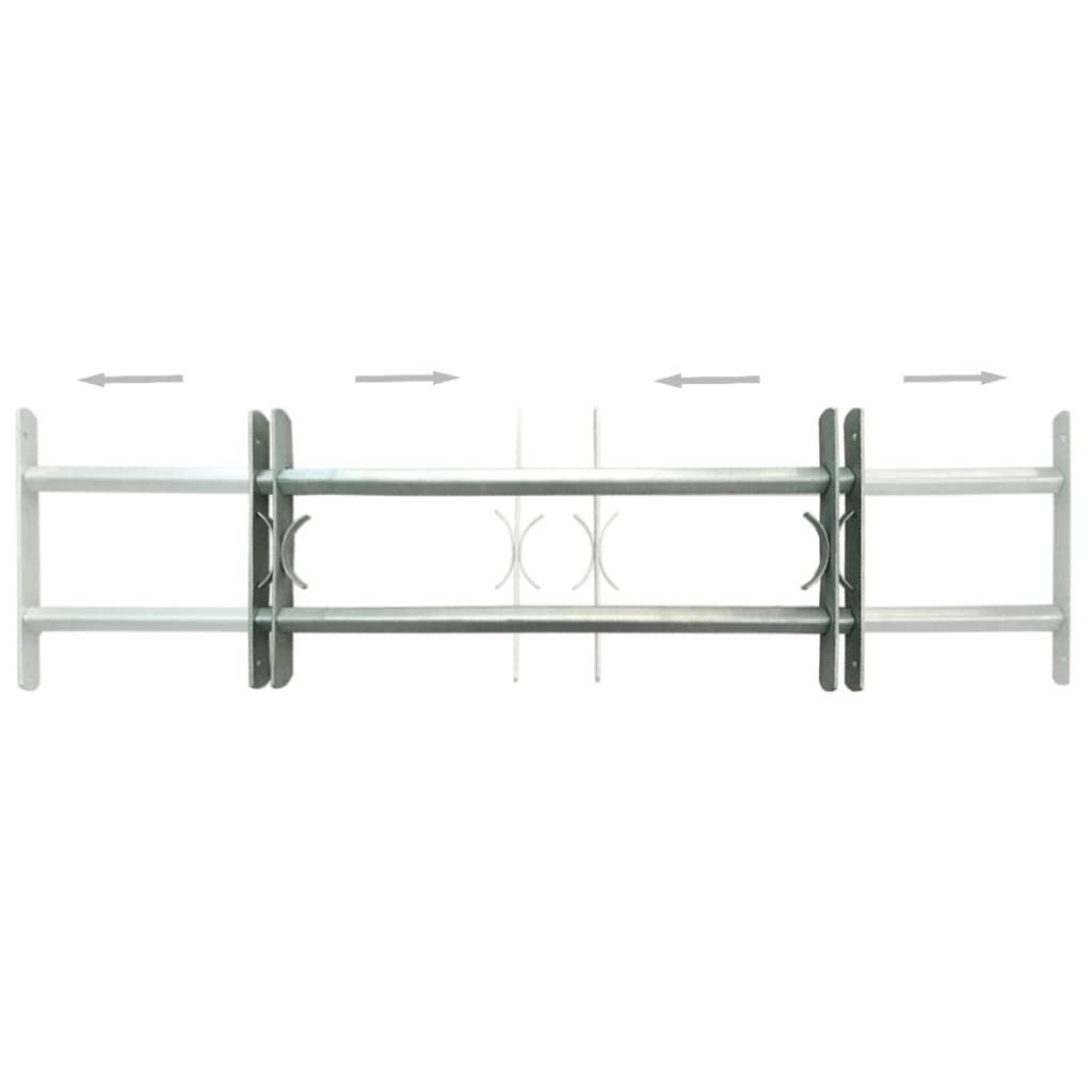 Grate per Finestre Regolabili 2 pz 700-1050 mm