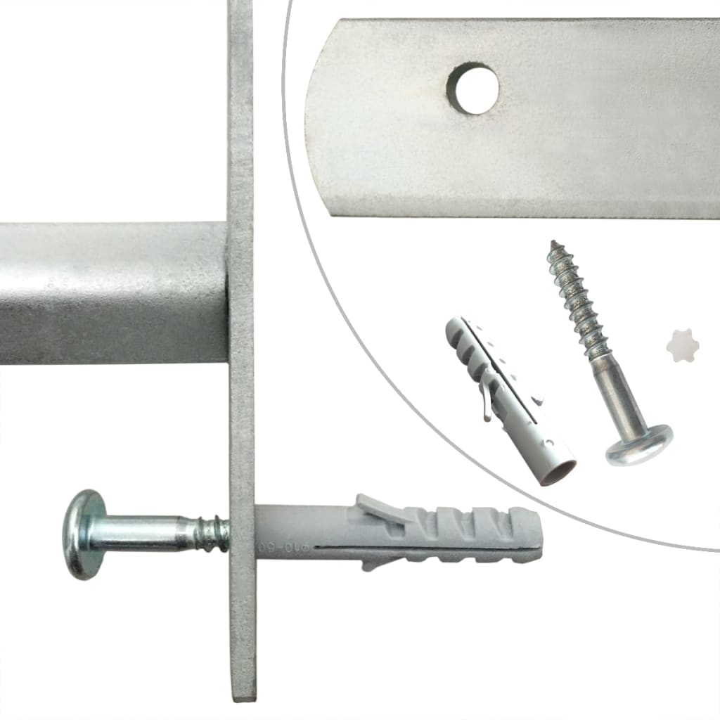 Grate per Finestre Regolabili 2 pz 1000-1500 mm Acciaio Zincato