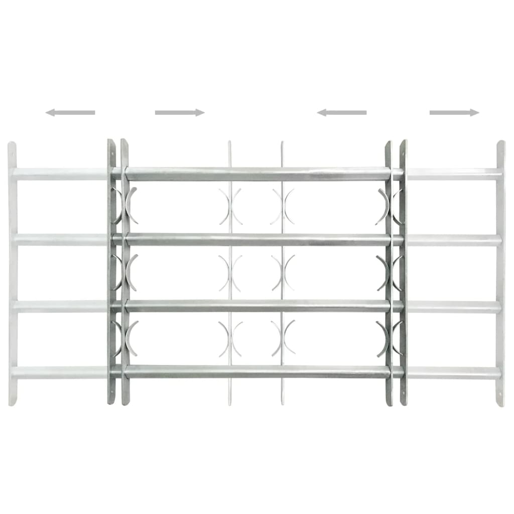 Grate di Sicurezza per Finestre Regolabili 1000-1500 mm - Set 2 Pezzi