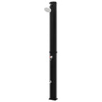 Doccia Solare da Esterno 35 L con Soffione e Rubinetto - Nero