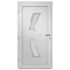 Porta d'Ingresso Bianca PVC 98x208 cm