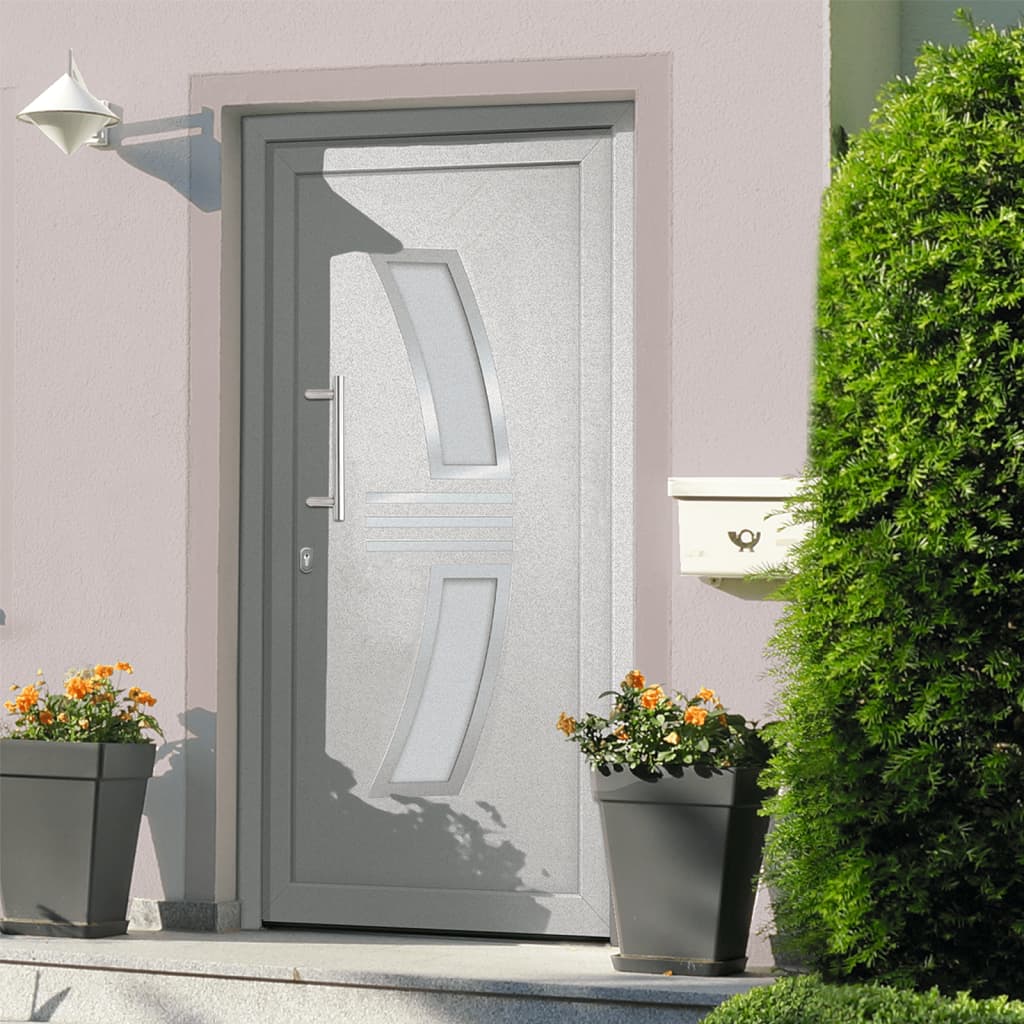 Porta d'Ingresso Bianca PVC 98x208 cm
