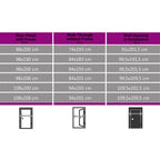 Porta d'Ingresso Antracite 88x200 cm PVC con Vetri Isolanti