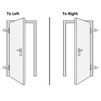 Porta d'Ingresso Antracite 98x208 cm PVC Isolante Termica