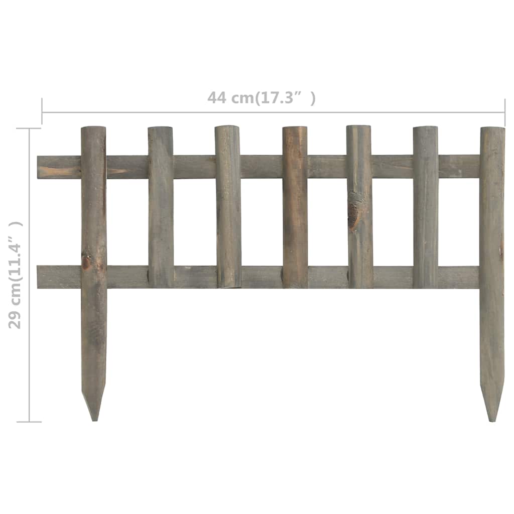 Bordature per Prato 10 pz in Legno di Abete Massello 4,4 m