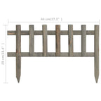 Bordature per Prato 10 pz in Legno di Abete Massello 4,4 m