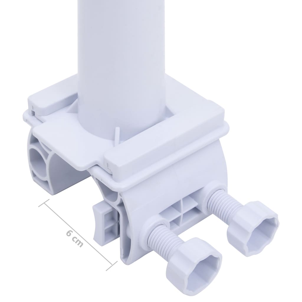 Rullo di Copertura per Piscina con Base in Plastica - Telescopico