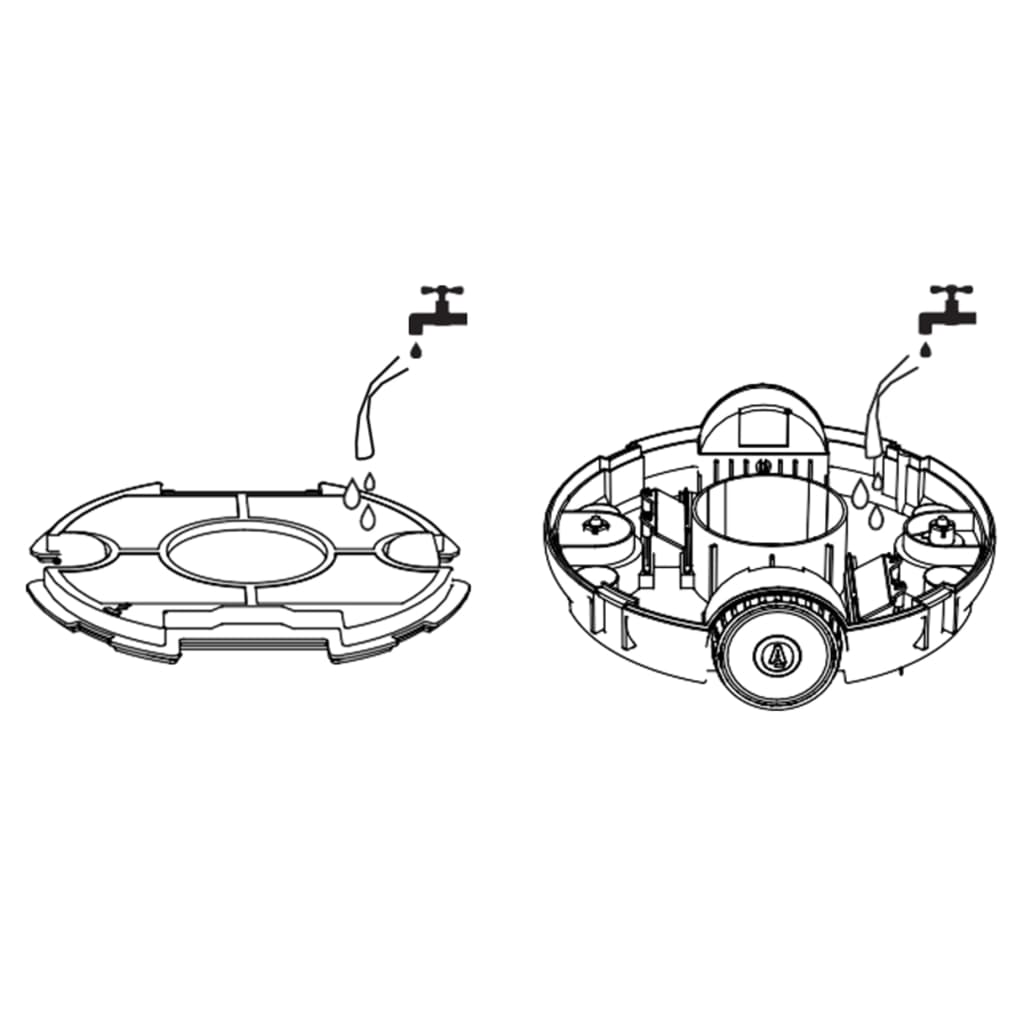 Robot Pulitore per Piscine Senza Fili 27 W