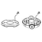 Robot Pulitore per Piscine Senza Fili 27 W