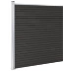 Pannello di Recinzione WPC 175x186 cm Nero