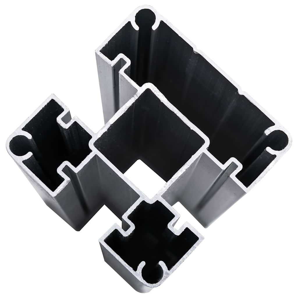 Pannello di Recinzione WPC 175x186 cm Nero
