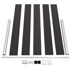 Pannello di Recinzione in WPC 180x105 cm Nero