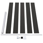Pannello di Recinzione in WPC 175x105 cm Nero