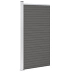 Pannello di Recinzione WPC 95x186 cm Grigio