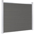 Pannello di Recinzione WPC 180x146 cm Grigio