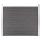Pannello di Recinzione WPC 180x146 cm Grigio