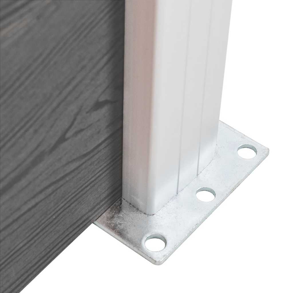 Pannello di Recinzione WPC 180x146 cm Grigio
