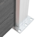 Pannello di Recinzione WPC 180x146 cm Grigio