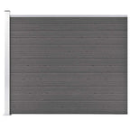 Pannello di Recinzione in WPC 175x146 cm Grigio