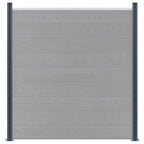 Pali di Recinzione 2 pz Grigio Scuro 185 cm in Alluminio