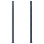 Pali di Recinzione 2 pz Grigio Scuro 185 cm in Alluminio
