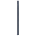 Pali di Recinzione 2 pz Grigio Scuro 185 cm in Alluminio