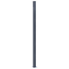 Pali di Recinzione 3 pz Grigio Scuro 185 cm in Alluminio