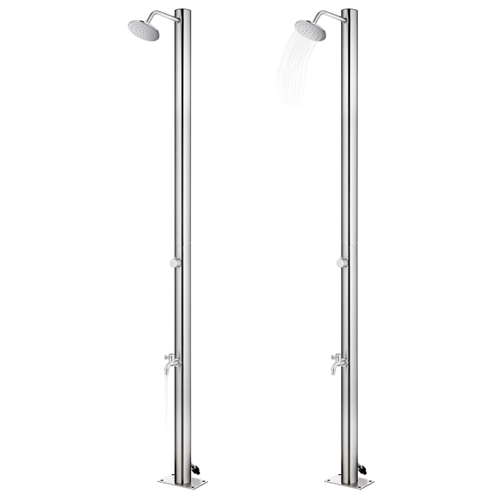 Doccia da Giardino 215 cm in Acciaio Inossidabile 304