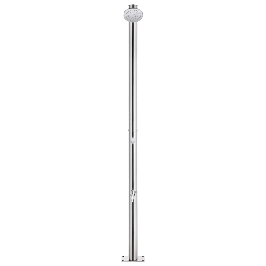 Doccia da Giardino 215 cm in Acciaio Inossidabile 304
