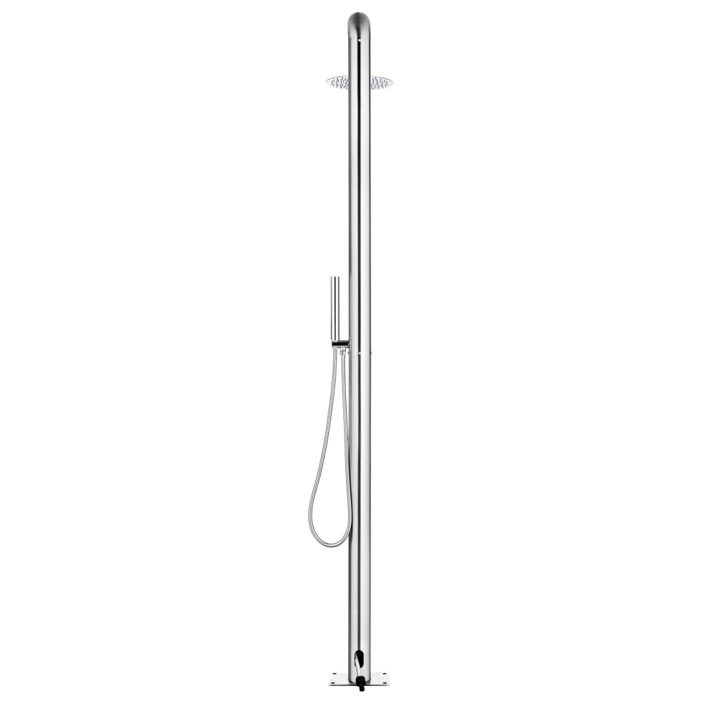 Doccia da Giardino 225 cm in Acciaio Inossidabile 304