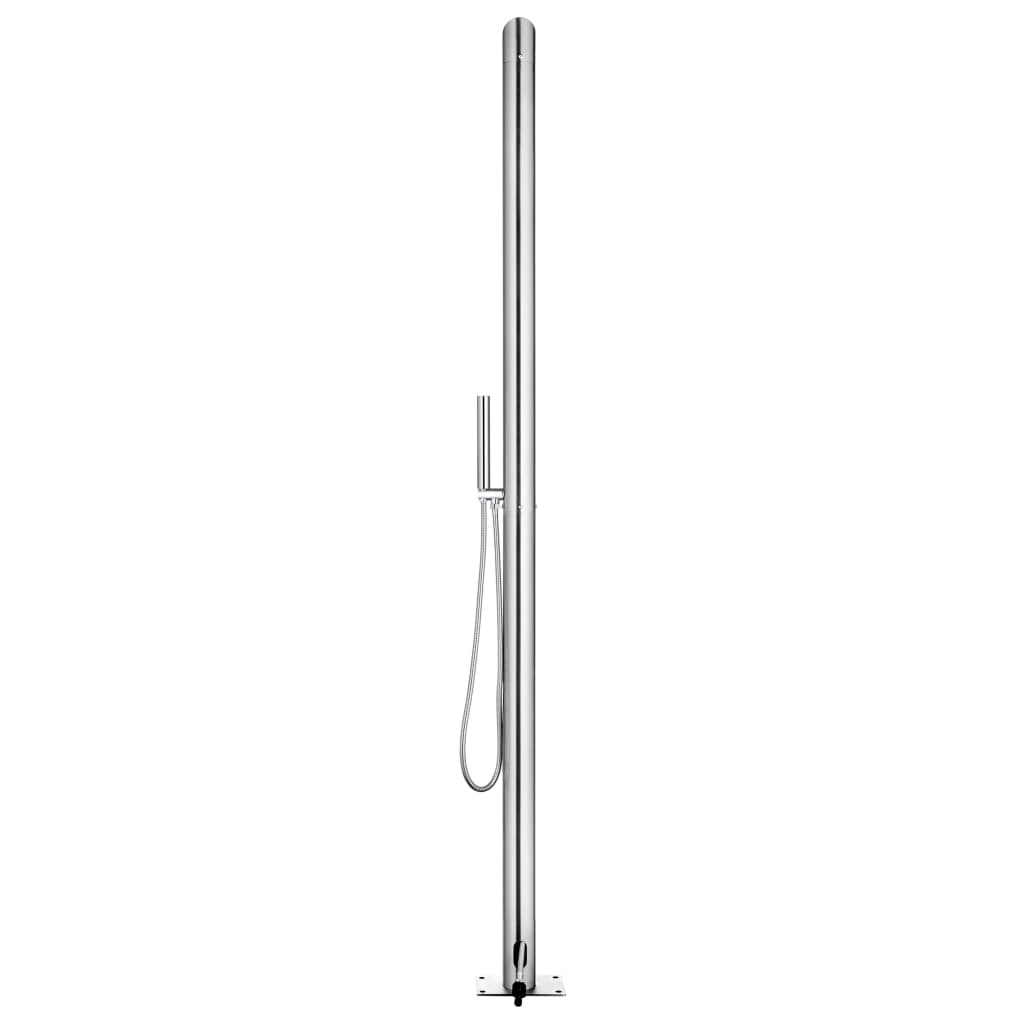 Doccia da Giardino 220 cm in Acciaio Inossidabile 304