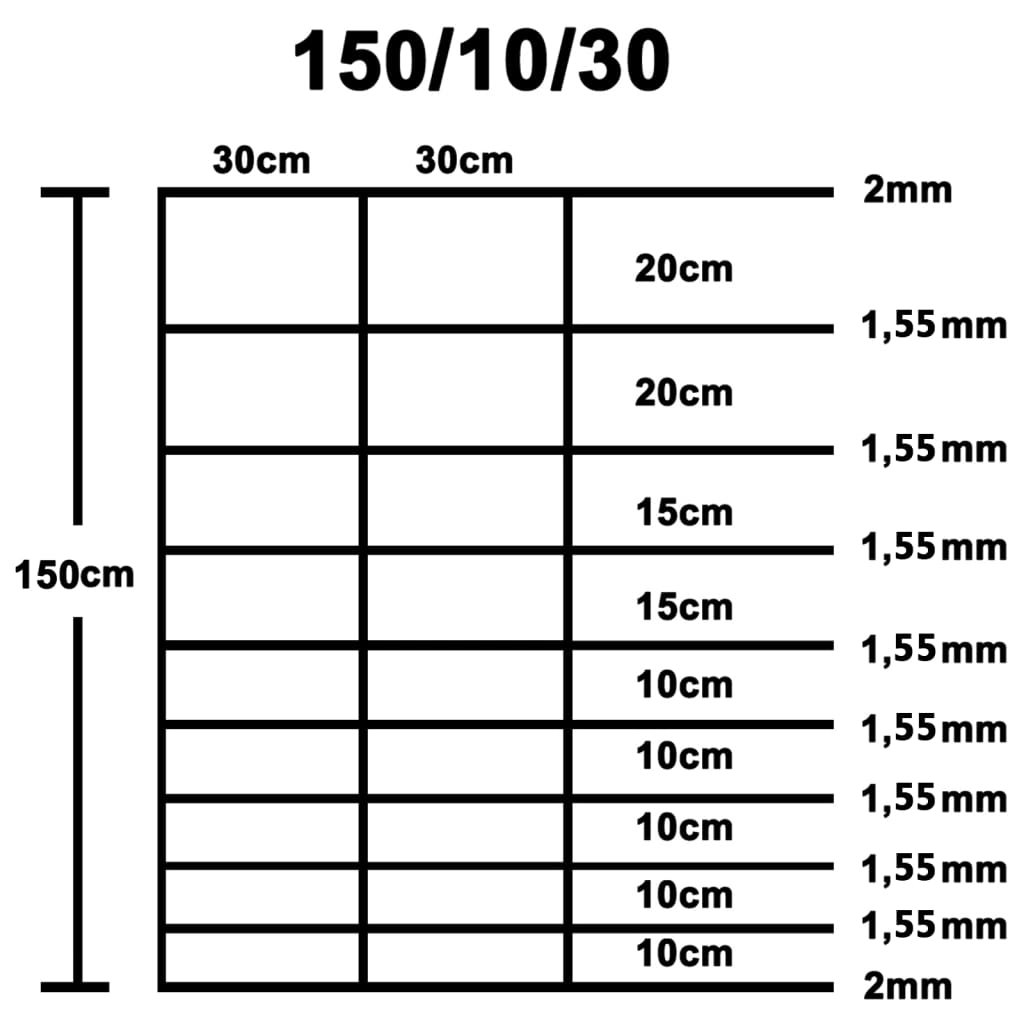Recinzione da Giardino in Acciaio Zincato 50x1,5 m Argento