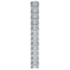 Recinzione da Giardino in Acciaio Zincato 50x1,25 m Argento