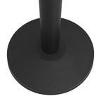 Paletti con Nastro Retrattile 4 pz in Ferro Nero per Controllo Folla
