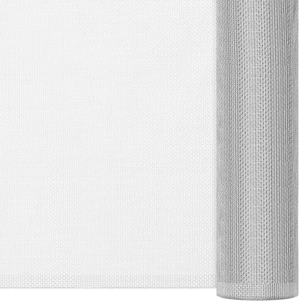 Rete in Alluminio 60x2000 cm Argento - Zanzariera