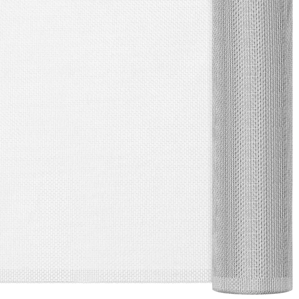Rete in Alluminio 80x500 cm Argento - Zanzariera