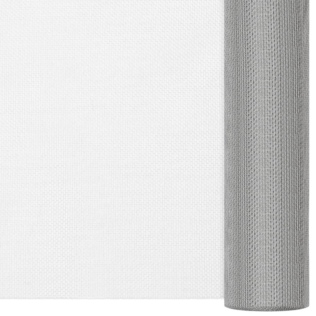 Recinzione in Rete Acciaio Inossidabile 60x500 cm Argento