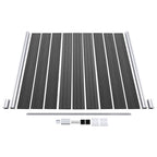 Set Pannelli di Recinzione in WPC 526x186 cm Nero