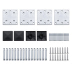 Set Pannelli di Recinzione in WPC 526x186 cm Nero
