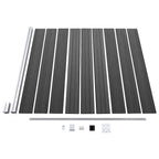 Set Pannelli di Recinzione in WPC 872x186 cm Nero