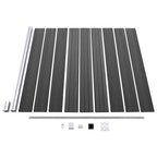 Set Pannelli di Recinzione WPC 1218x186 cm Nero
