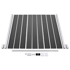 Set Pannelli di Recinzione in WPC 1391x186 cm Nero
