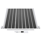 Set Pannelli di Recinzione in WPC 1138x(105-186) cm Nero