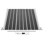 Set Pannelli di Recinzione in WPC 1484x(105-186) cm Nero
