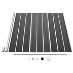 Set Pannelli di Recinzione in WPC 1484x(105-186) cm Nero