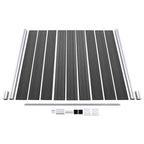 Set Pannelli di Recinzione in WPC 1830x(105-186) cm Nero