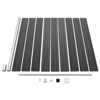 Set Pannelli di Recinzione in WPC 1830x(105-186) cm Nero