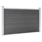 Set Pannelli di Recinzione WPC 699x105 cm Nero